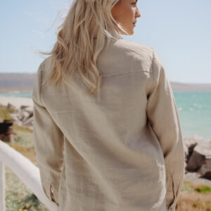 LISBON BOYFRIEND PURE LINEN SHIRT
