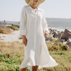 PORTOFINO LINEN SHIRT DRESS